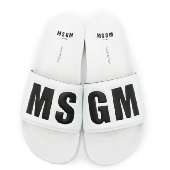 MSGM Milano Italy Slides Pool Shoes Sandals Size 38 Italian - Picture 1 of 11